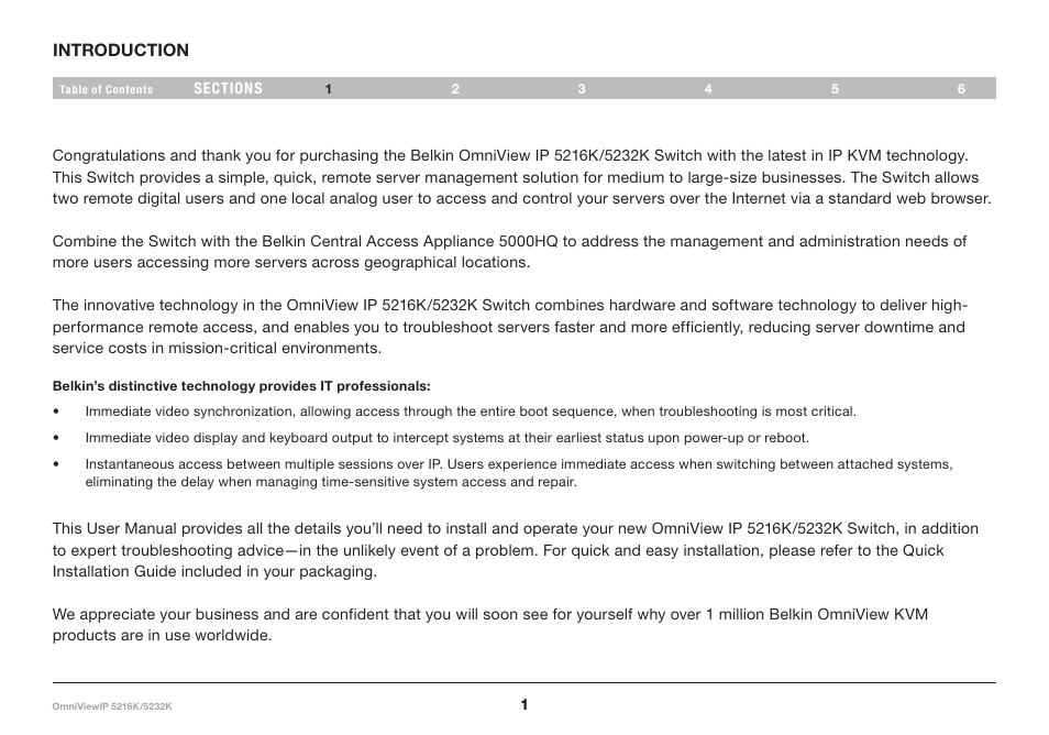 Belkin 5216K User Manual | Page 4 / 57