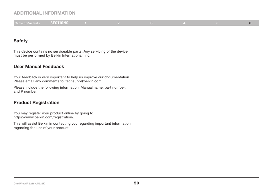 Belkin 5216K User Manual | Page 53 / 57