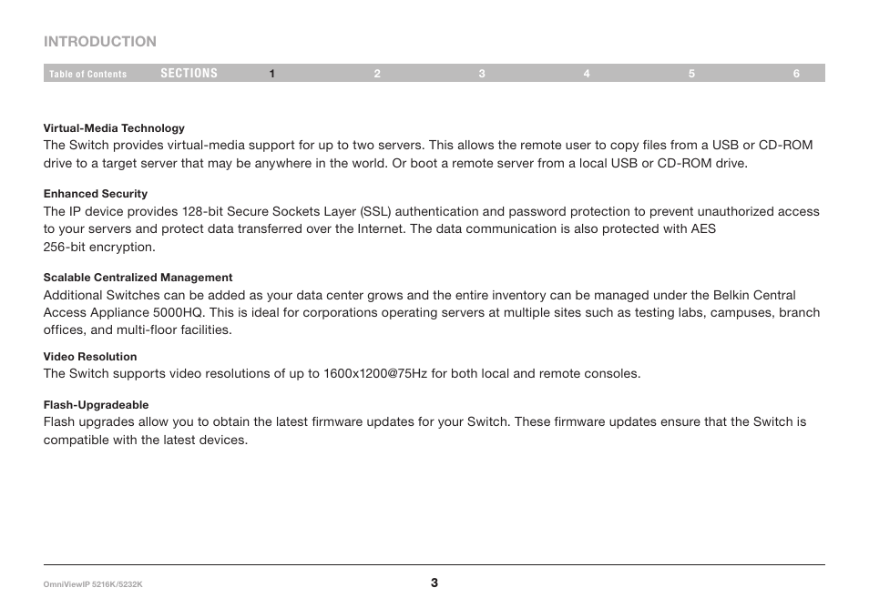 Belkin 5216K User Manual | Page 6 / 57