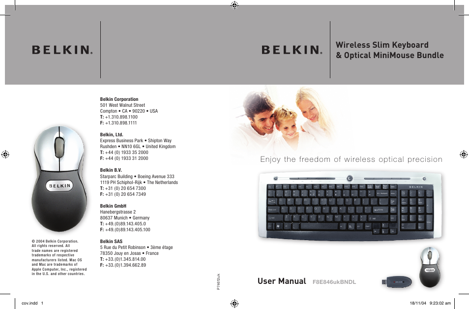 Belkin F8E846UKBNDL User Manual | 13 pages