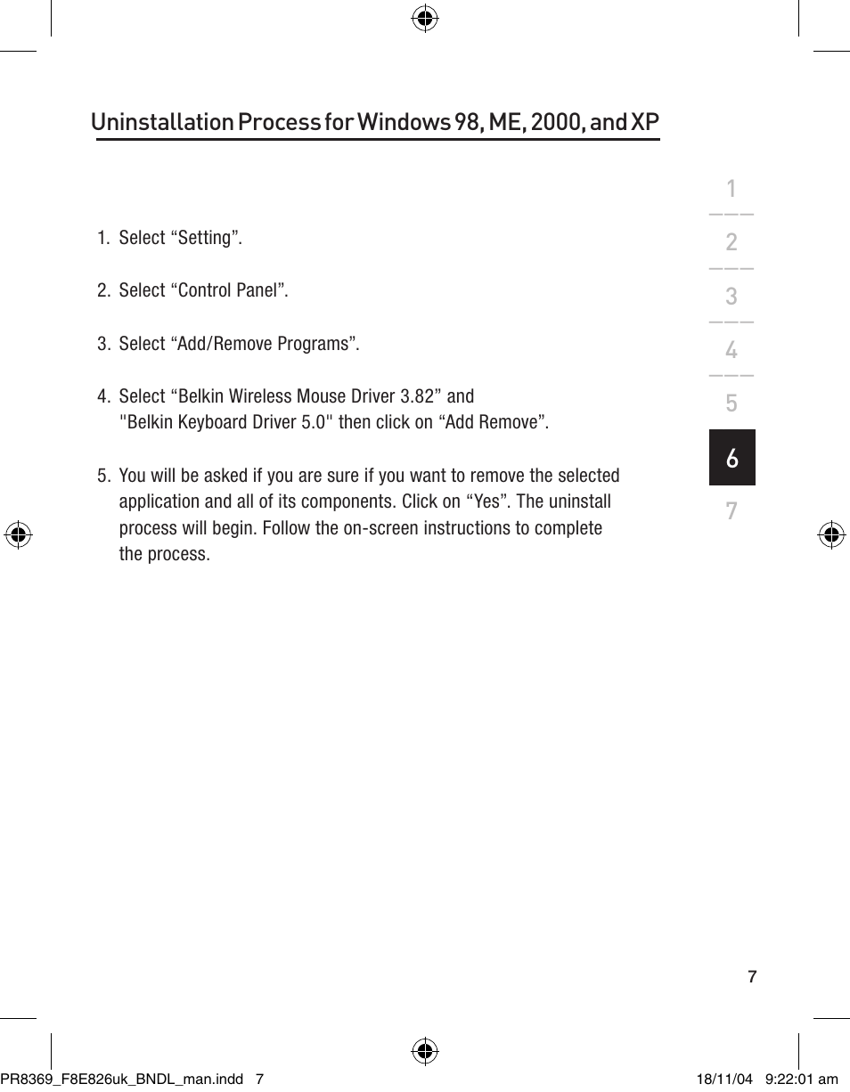 Belkin F8E846UKBNDL User Manual | Page 10 / 13
