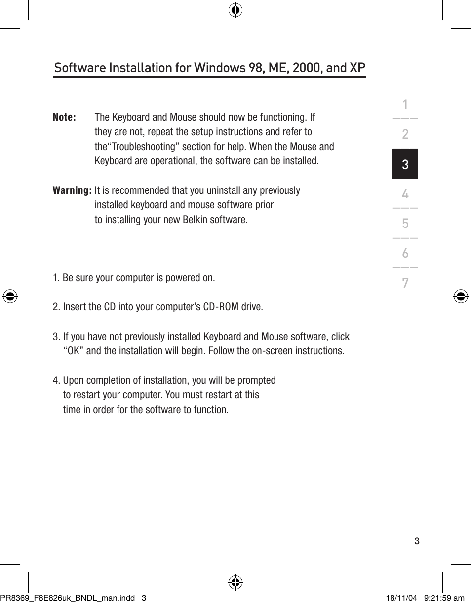Belkin F8E846UKBNDL User Manual | Page 6 / 13