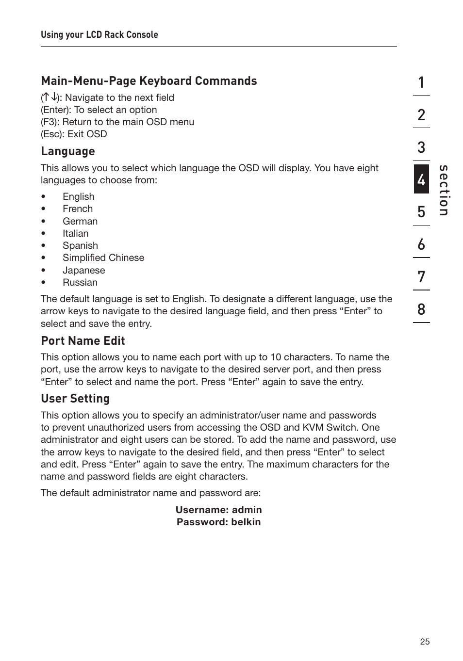 Belkin F1DC108B-DR User Manual | Page 27 / 40