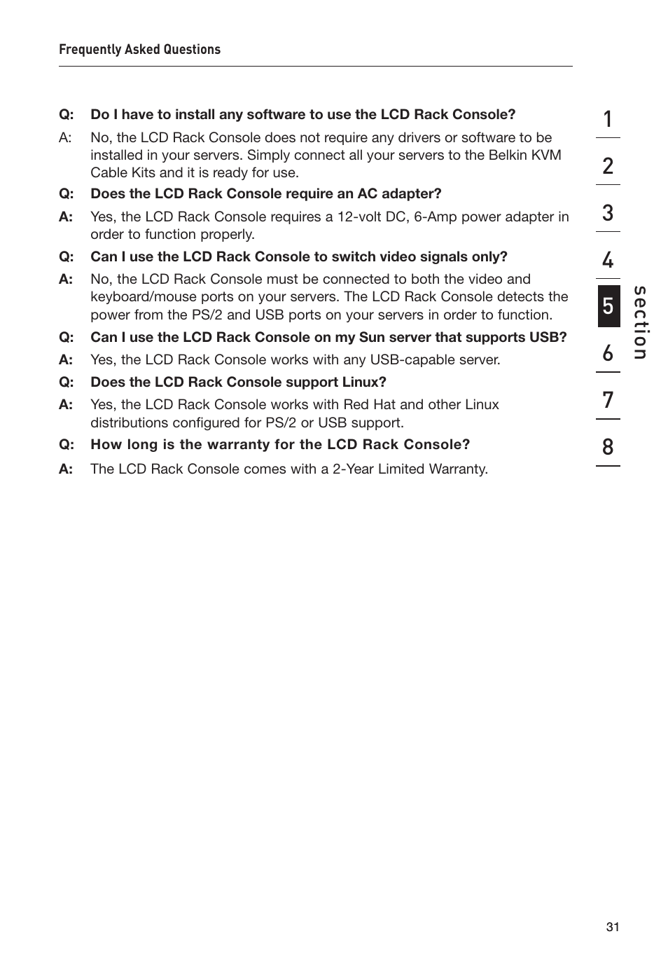 Belkin F1DC108B-DR User Manual | Page 33 / 40