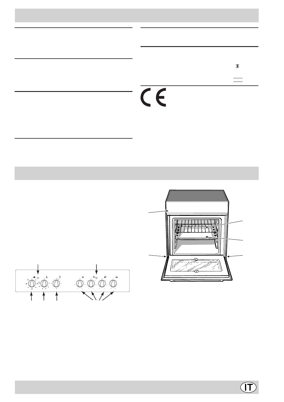 Caratteristiche tecniche, La cucina con forno multifunzione | Indesit K6 C51/R User Manual | Page 17 / 68