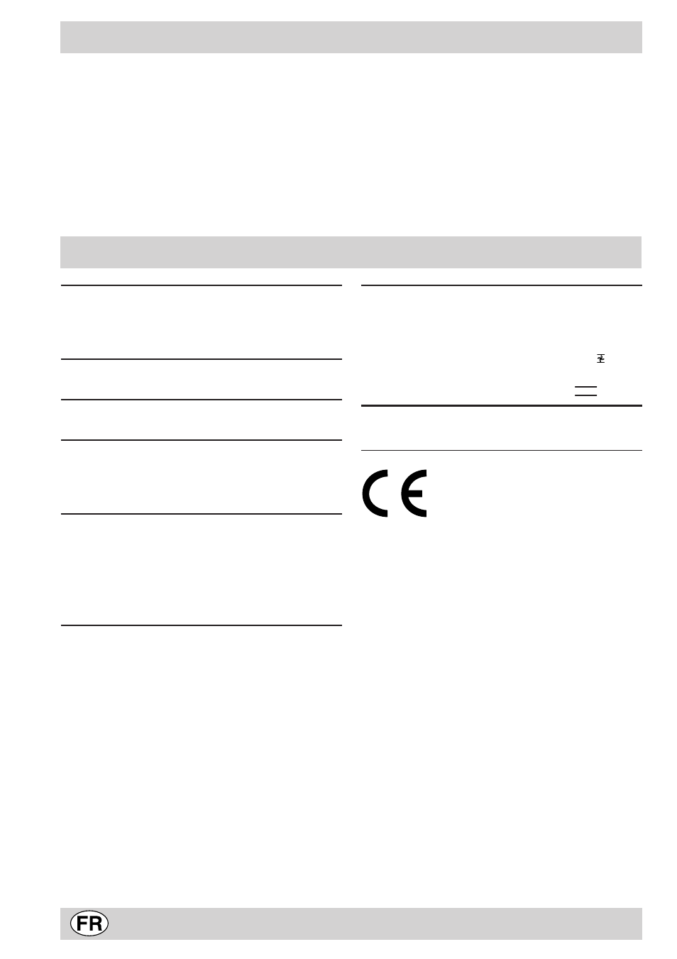 Caractéristiques techniques | Indesit K6 C51/R User Manual | Page 48 / 68