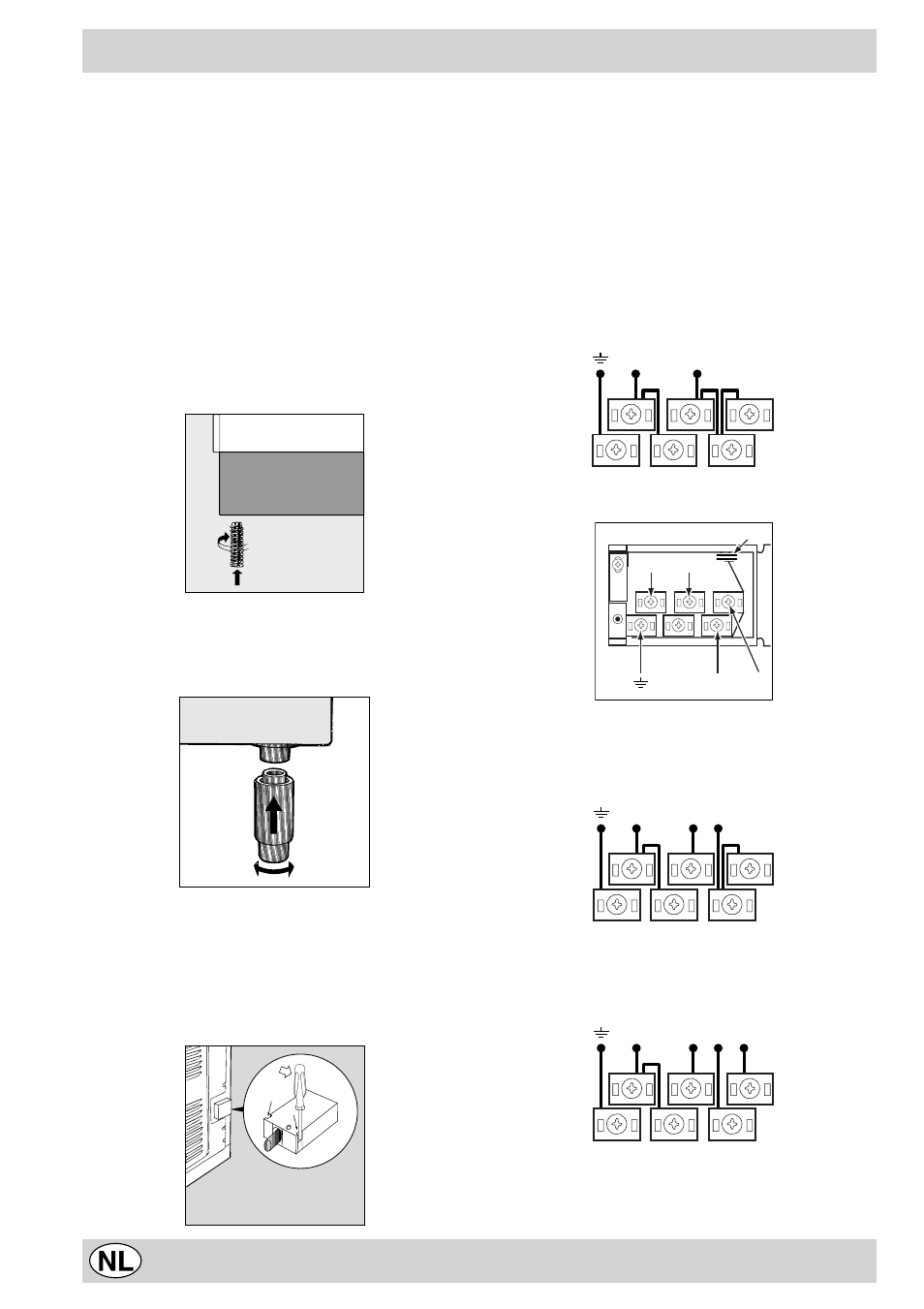 Het installeren | Indesit K6 C51/R User Manual | Page 58 / 68