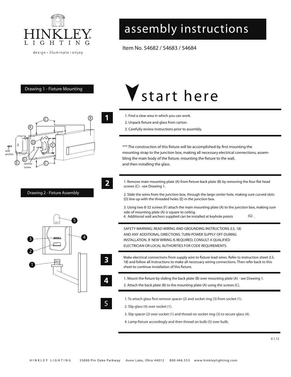 Hinkley Lighting SOPHIE 54684 User Manual | 2 pages