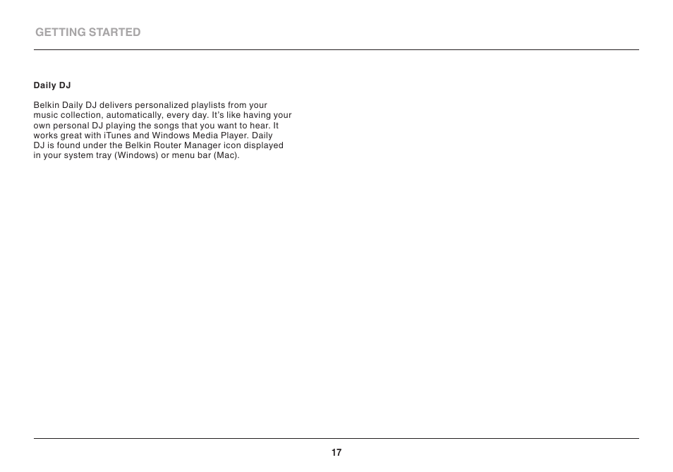 Belkin PLAY N600 User Manual | Page 17 / 39