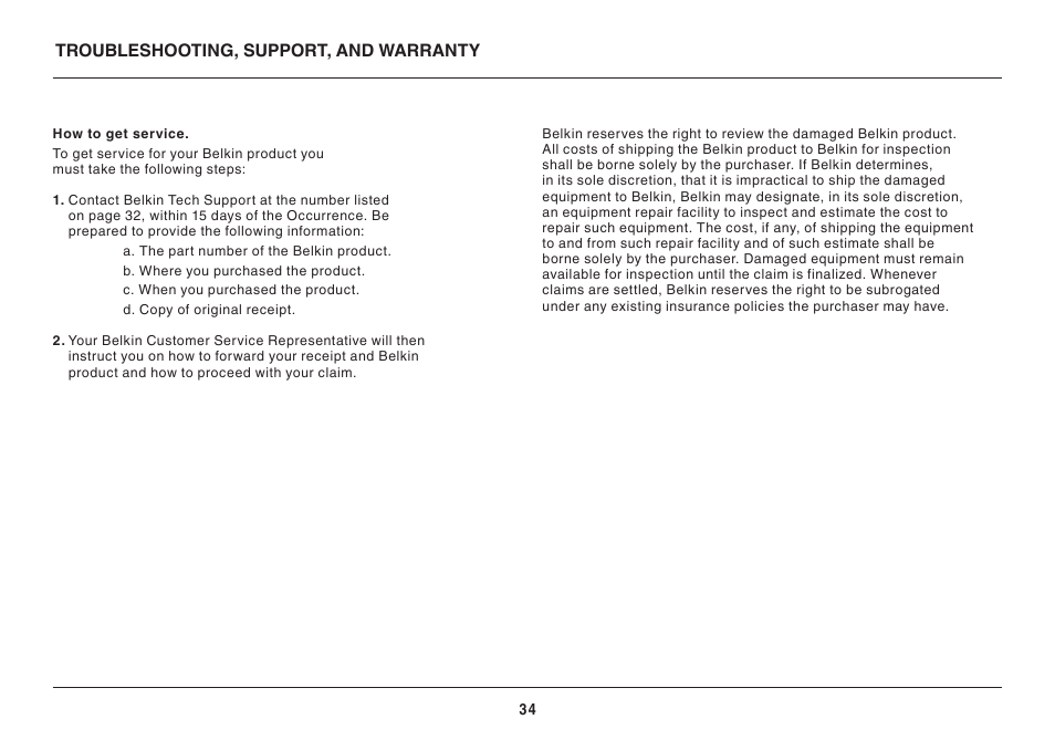 Belkin PLAY N600 User Manual | Page 34 / 39