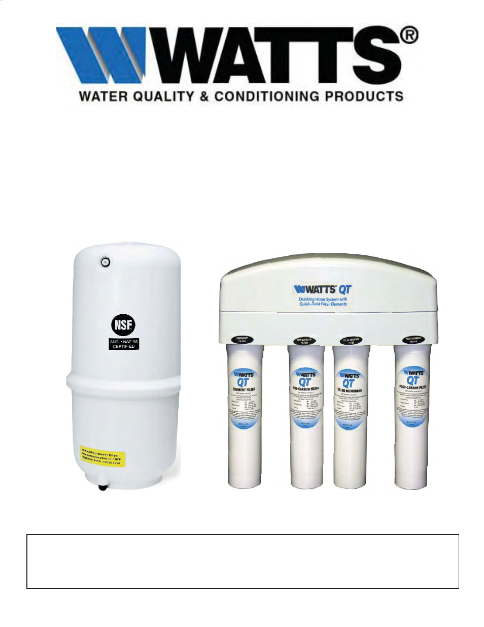 Watts WQTSC-10 User Manual | 19 pages