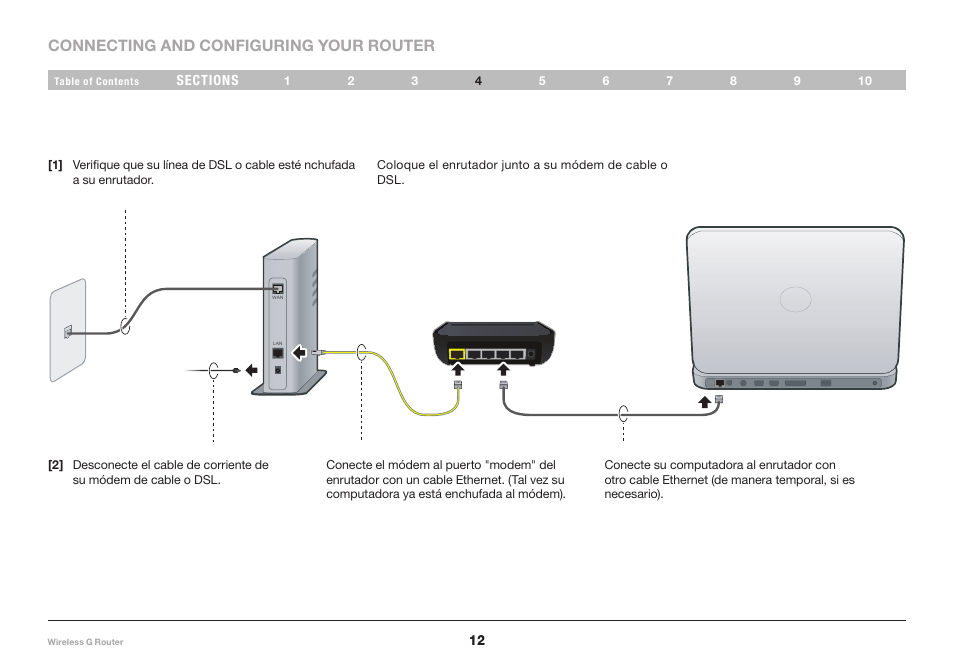 Connecting and configuring your router | Belkin F5D7234NP4 User Manual | Page 118 / 209