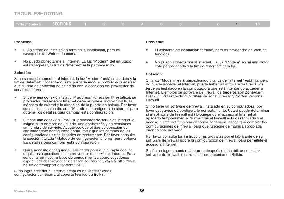 Belkin F5D7234NP4 User Manual | Page 192 / 209