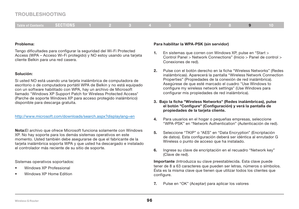 Belkin F5D7234NP4 User Manual | Page 202 / 209