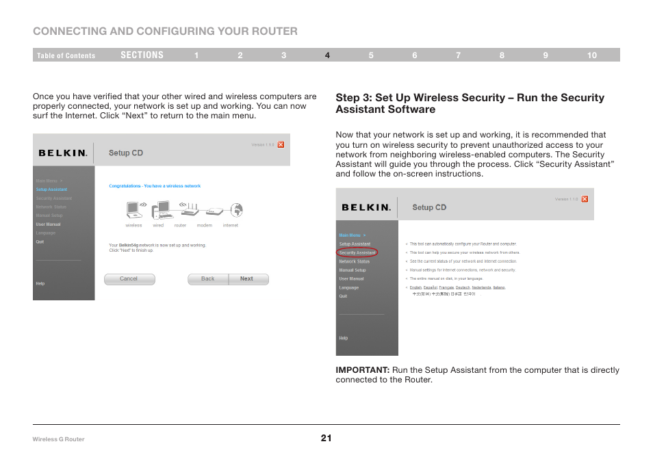 Belkin F5D7234NP4 User Manual | Page 23 / 209