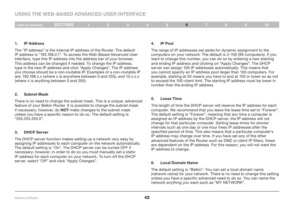 Belkin F5D7234NP4 User Manual | Page 44 / 209