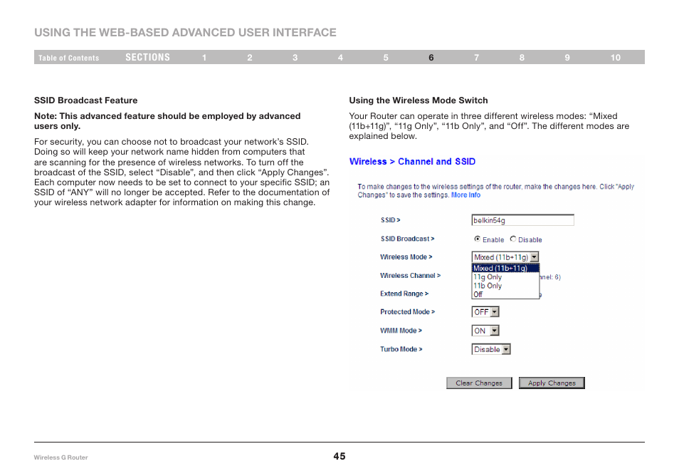 Belkin F5D7234NP4 User Manual | Page 47 / 209