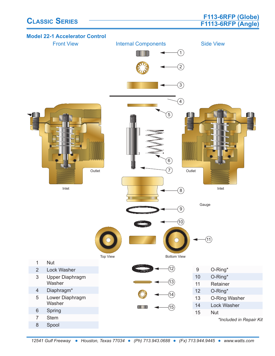 Watts F1113-6RFP User Manual | Page 8 / 16