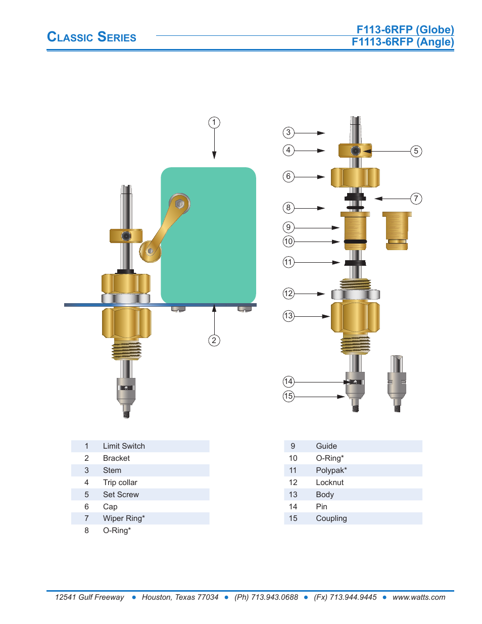 Watts F1113-6RFP User Manual | Page 9 / 16