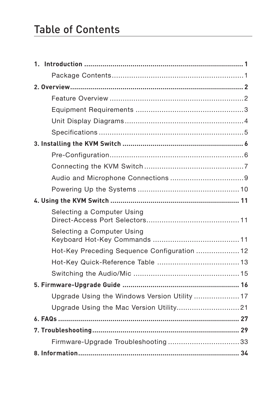 Belkin F1DD102L User Manual | Page 2 / 39