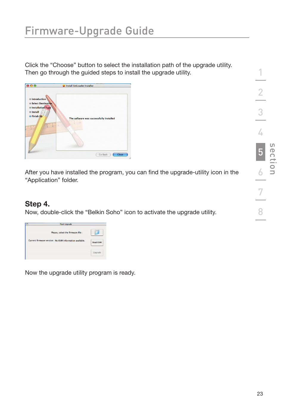 Firmware-upgrade guide | Belkin F1DD102L User Manual | Page 25 / 39