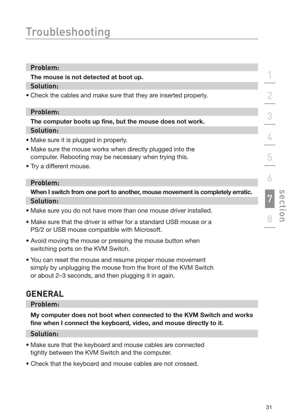 Troubleshooting | Belkin F1DD102L User Manual | Page 33 / 39