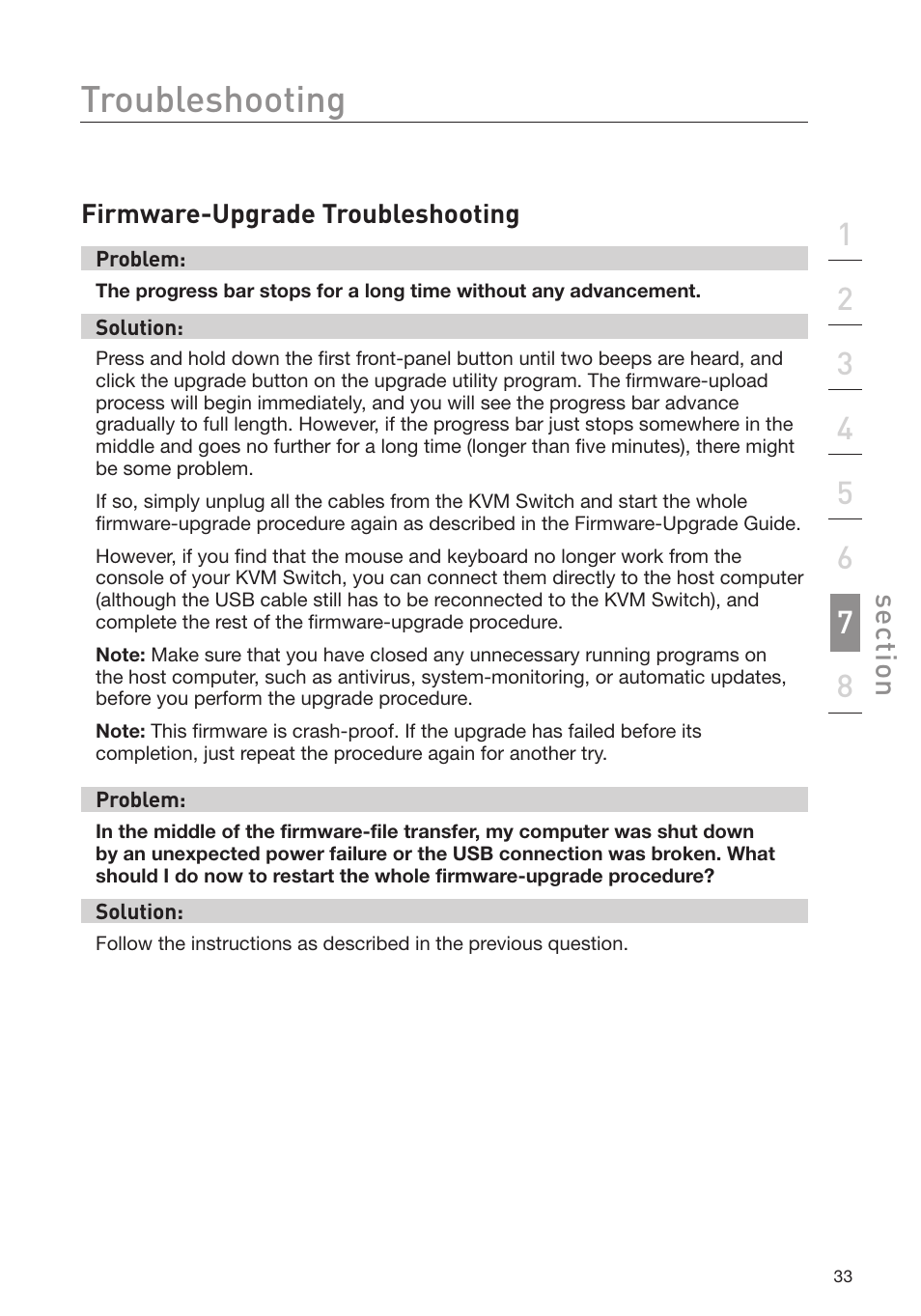 Troubleshooting | Belkin F1DD102L User Manual | Page 35 / 39