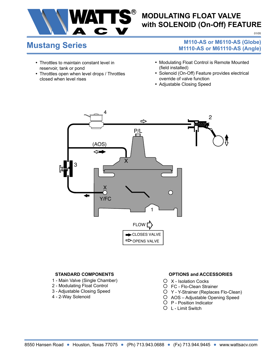 Watts M1110-AS User Manual | 1 page