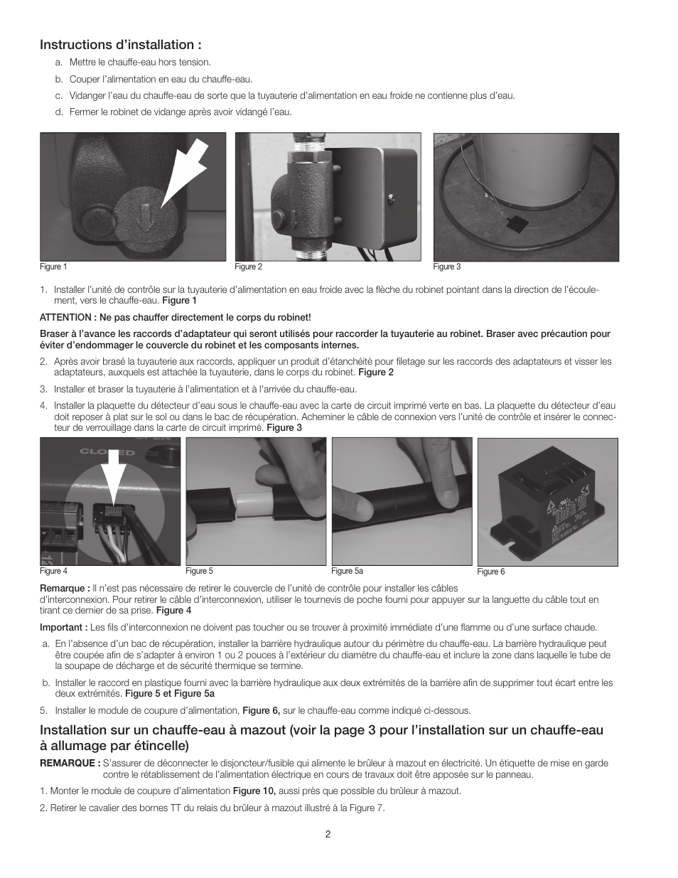 Instructions d’installation | Watts LFWDS User Manual | Page 12 / 16