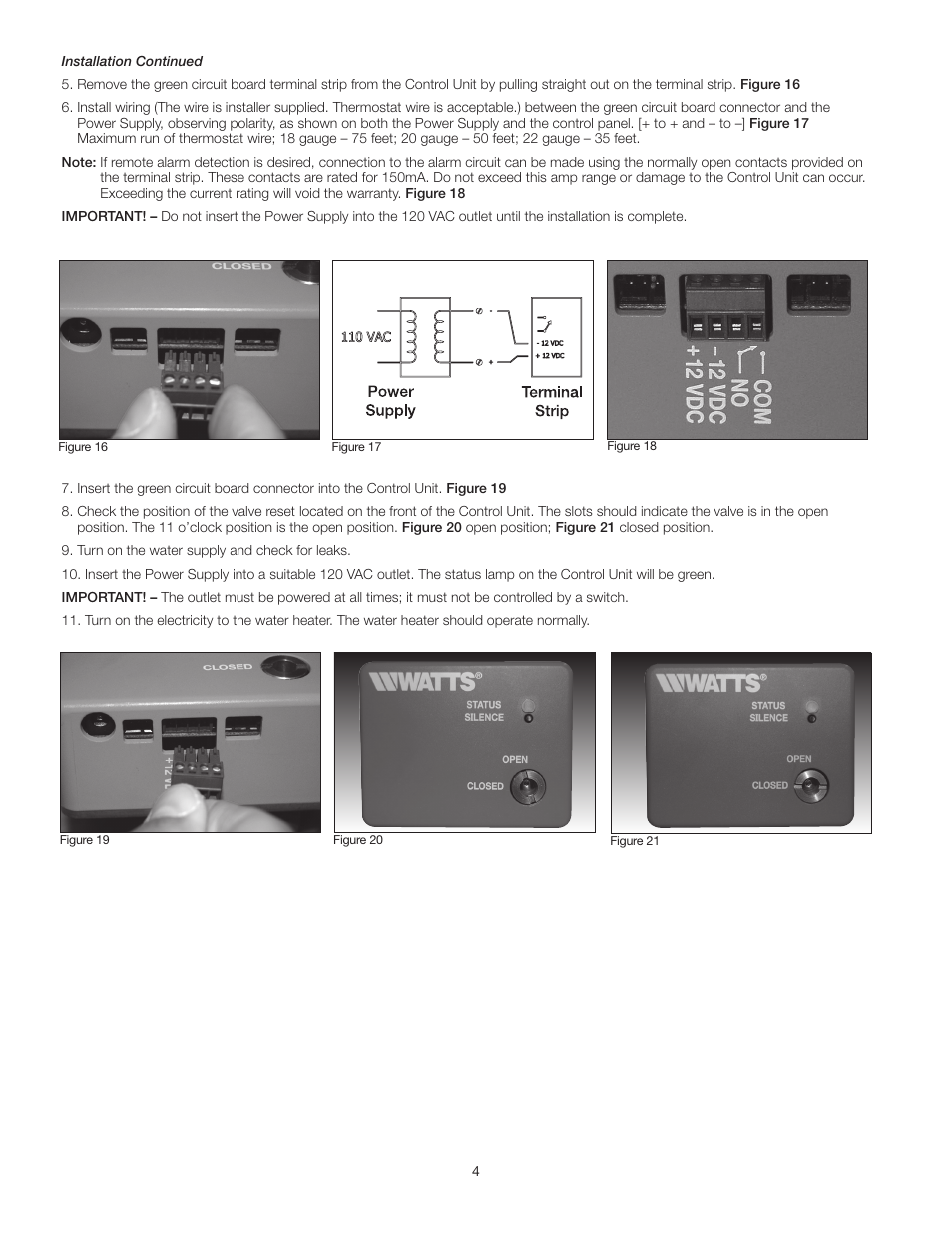 Watts LFWDS User Manual | Page 4 / 16