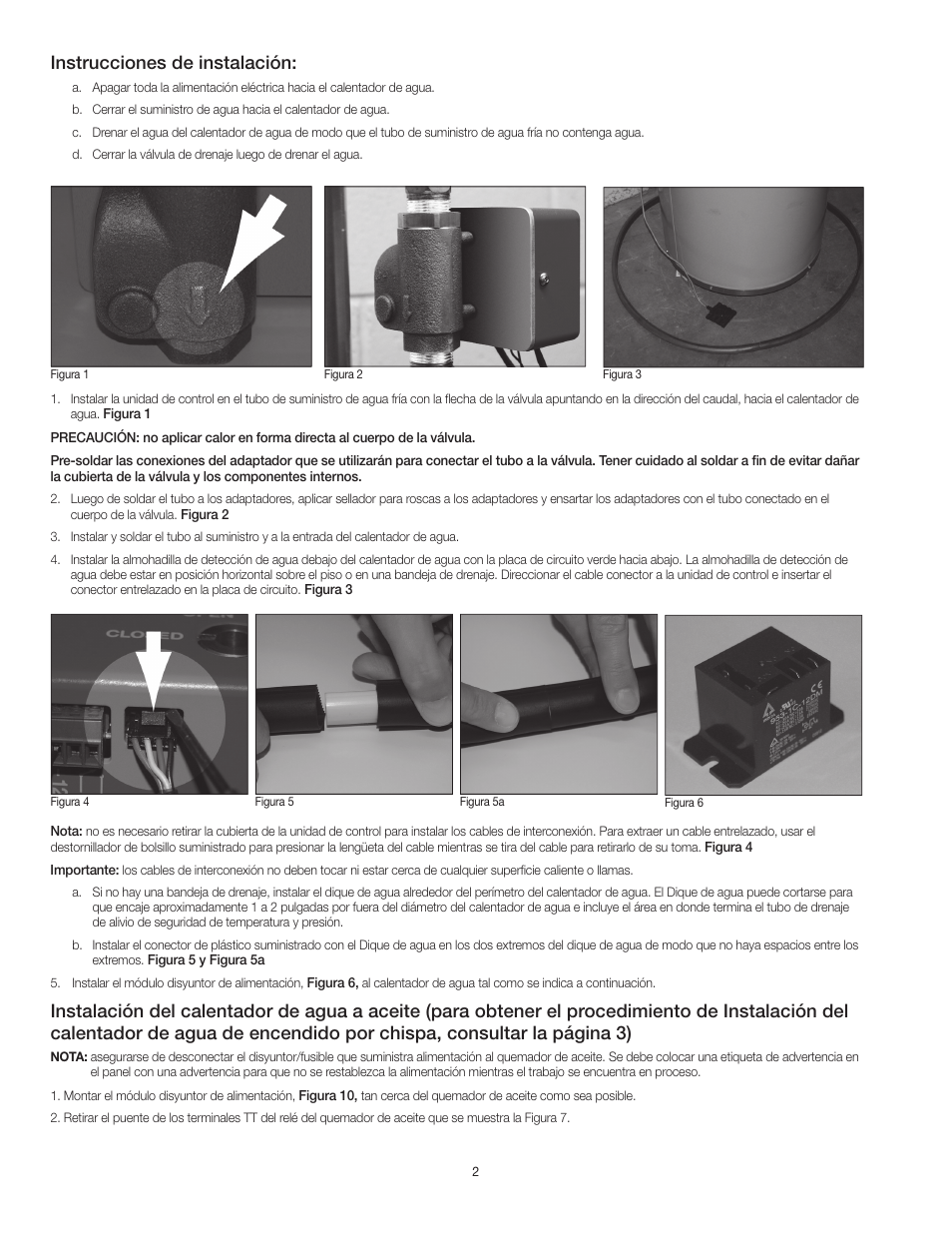 Instrucciones de instalación | Watts LFWDS User Manual | Page 7 / 16