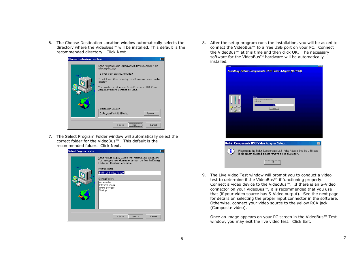 Belkin F5U206 User Manual | Page 6 / 6