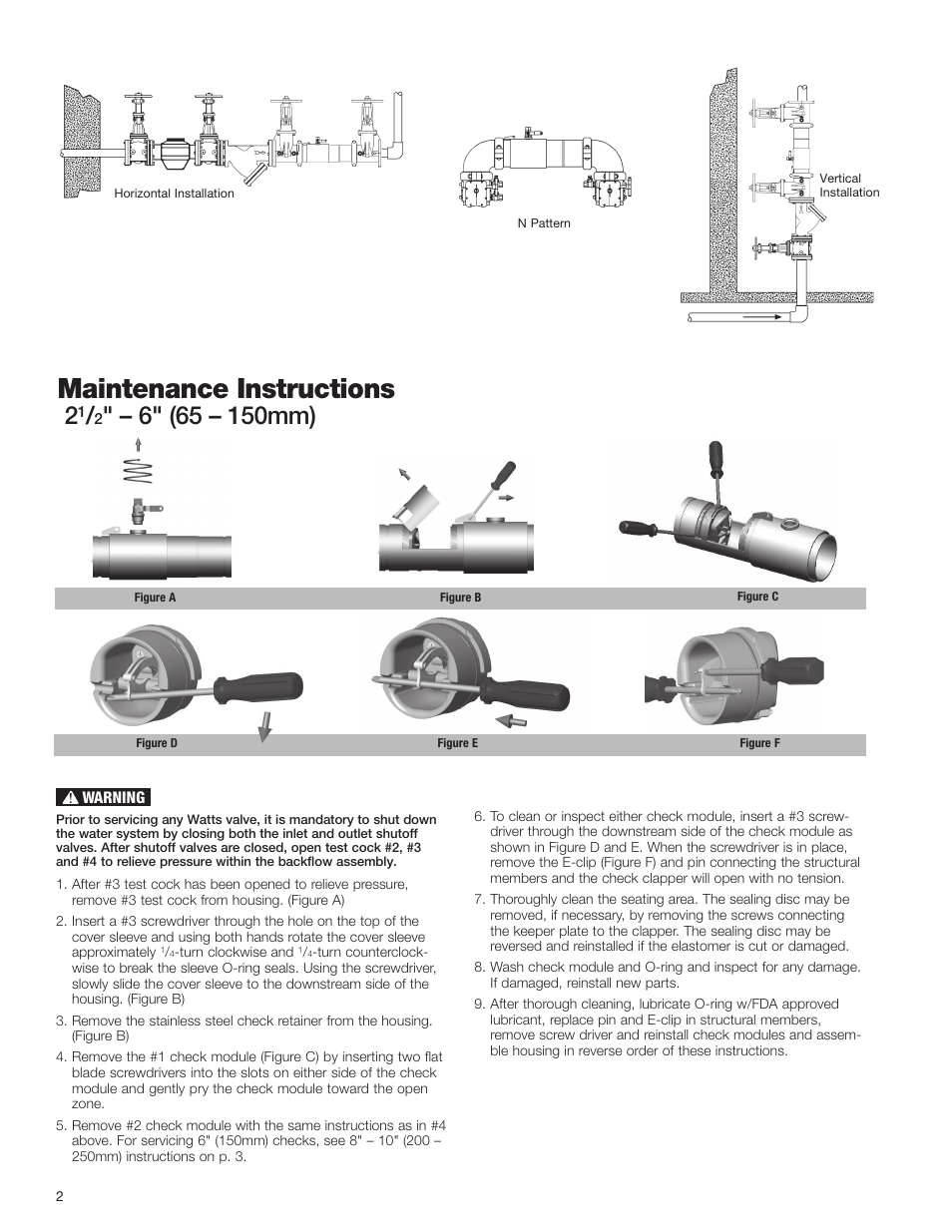 Maintenance instructions | Watts 757N User Manual | Page 2 / 4