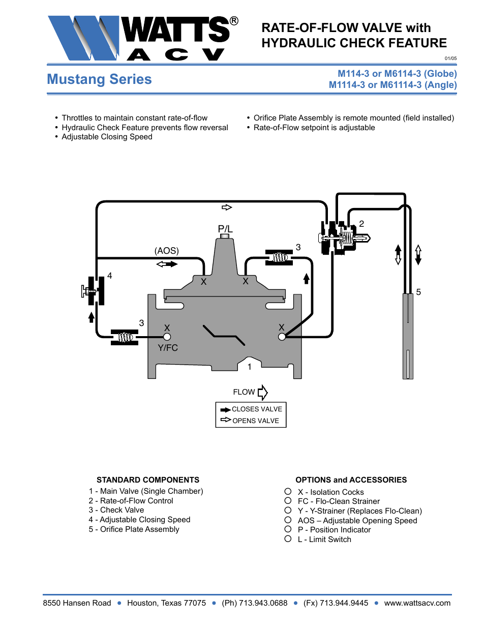 Watts M1114-3 User Manual | 1 page