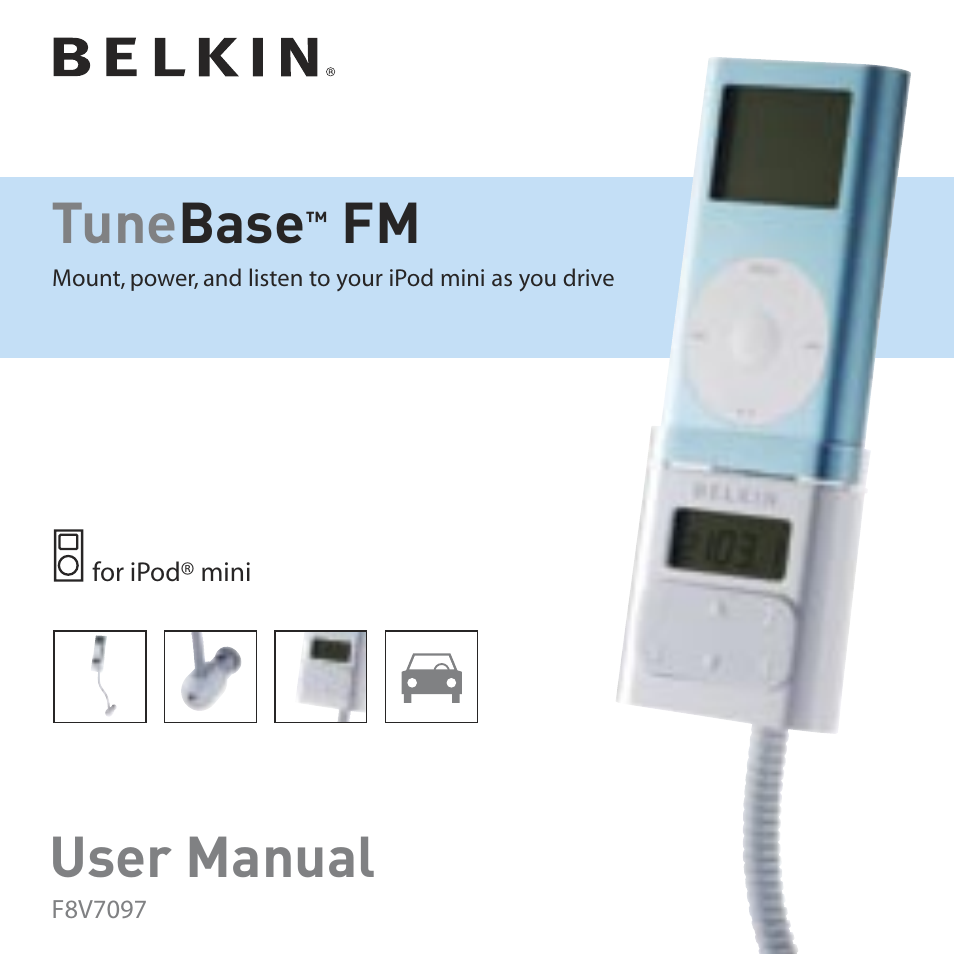 Belkin TuneBase FM Mount F8V7097 User Manual | 16 pages