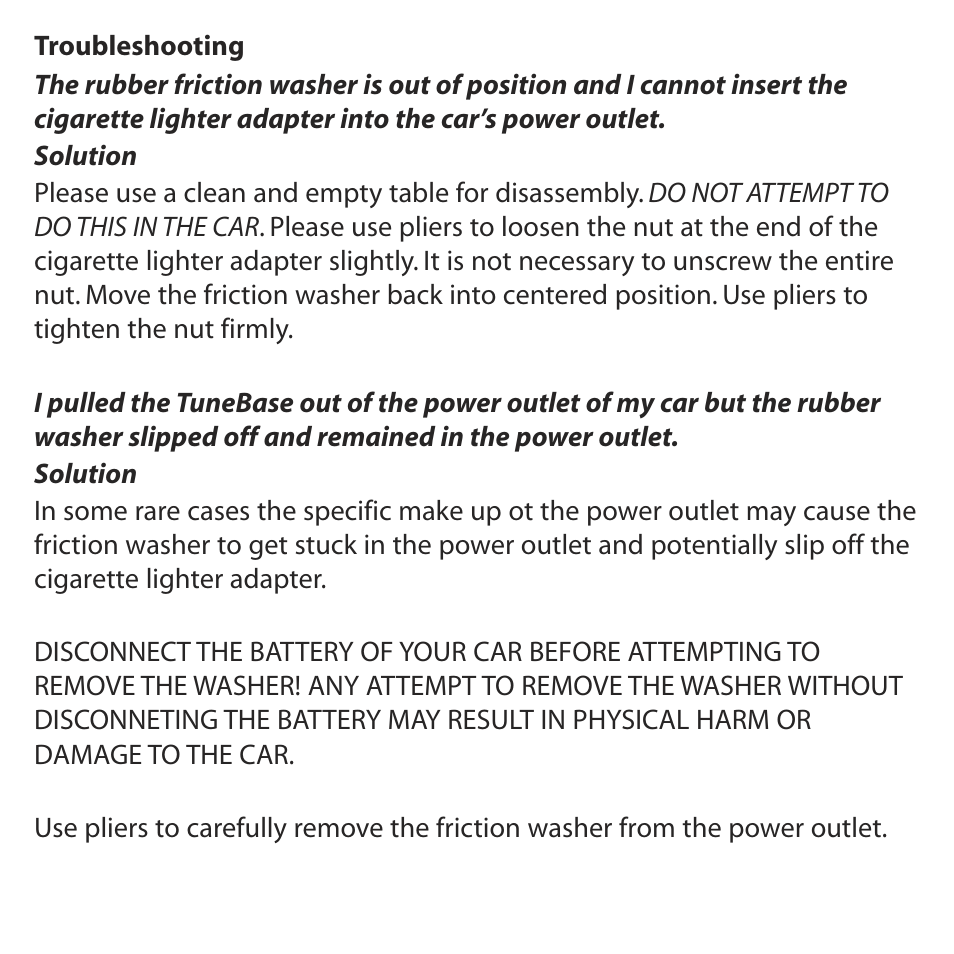 Belkin TuneBase FM Mount F8V7097 User Manual | Page 11 / 16