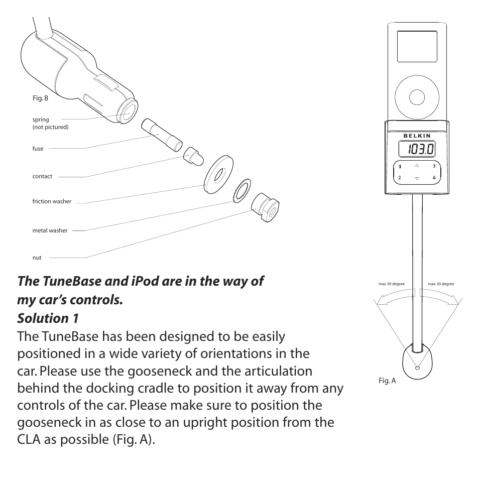 Belkin TuneBase FM Mount F8V7097 User Manual | Page 8 / 16