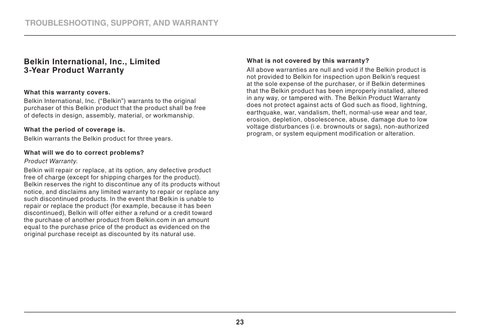 Belkin 8820AU00370 User Manual | Page 25 / 30