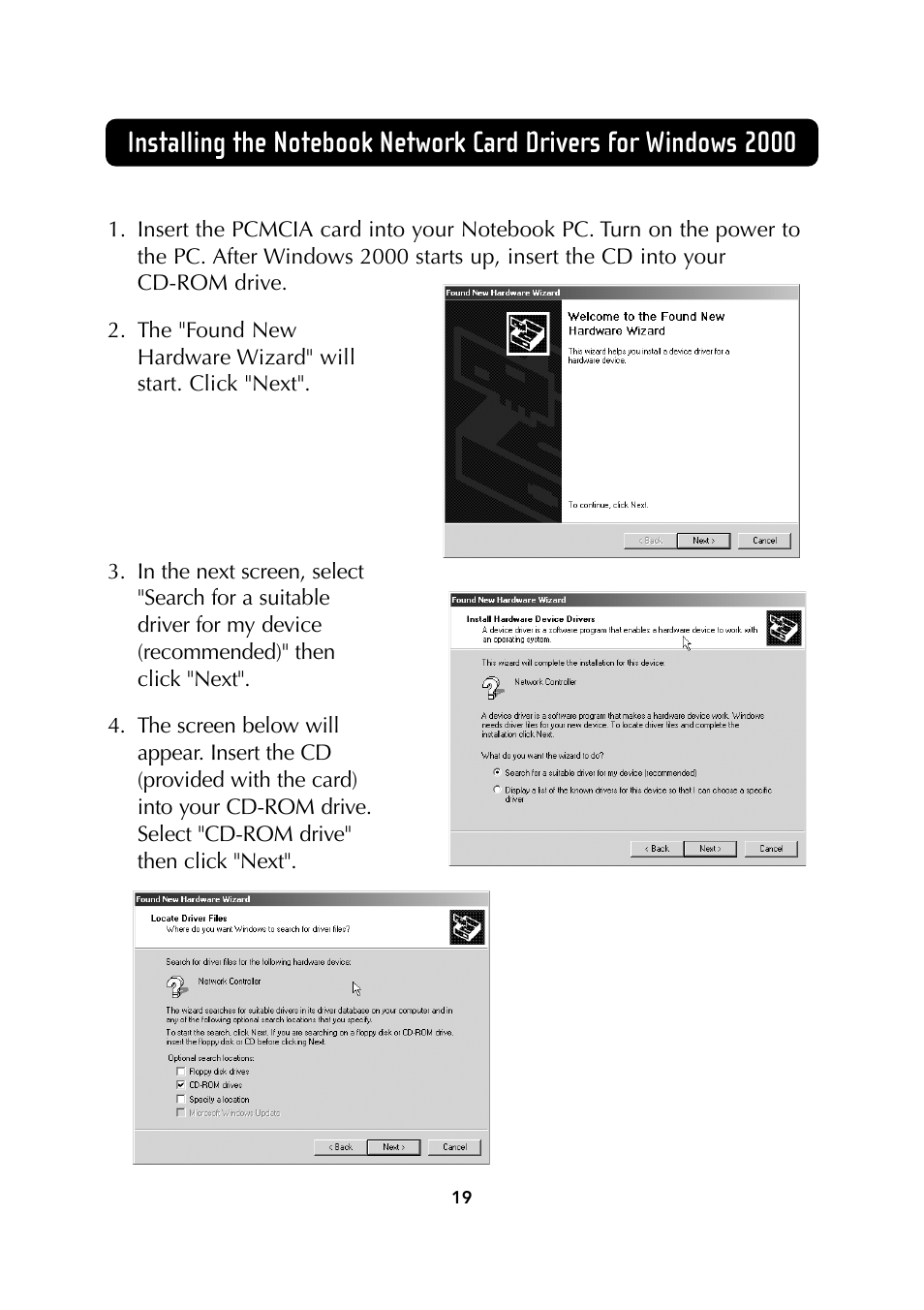 Belkin Wireless Notebook Network Card User Manual | Page 21 / 49