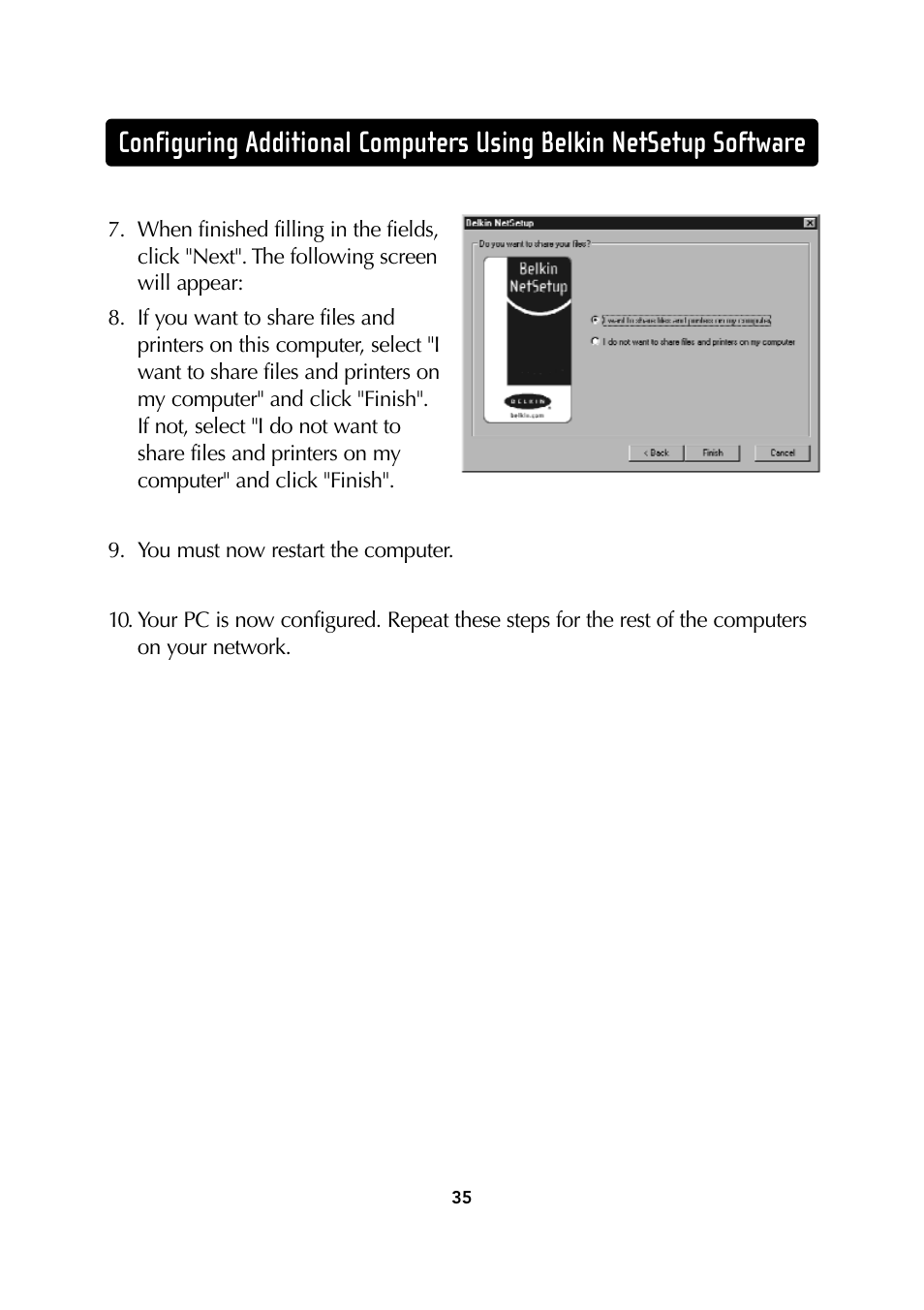Belkin Wireless Notebook Network Card User Manual | Page 37 / 49