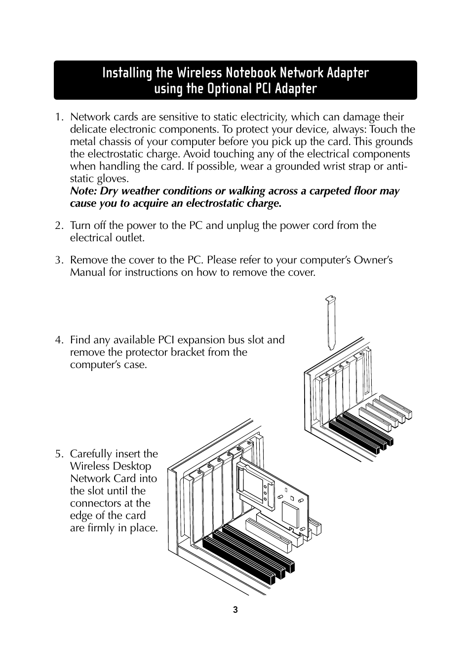 Belkin Wireless Notebook Network Card User Manual | Page 5 / 49