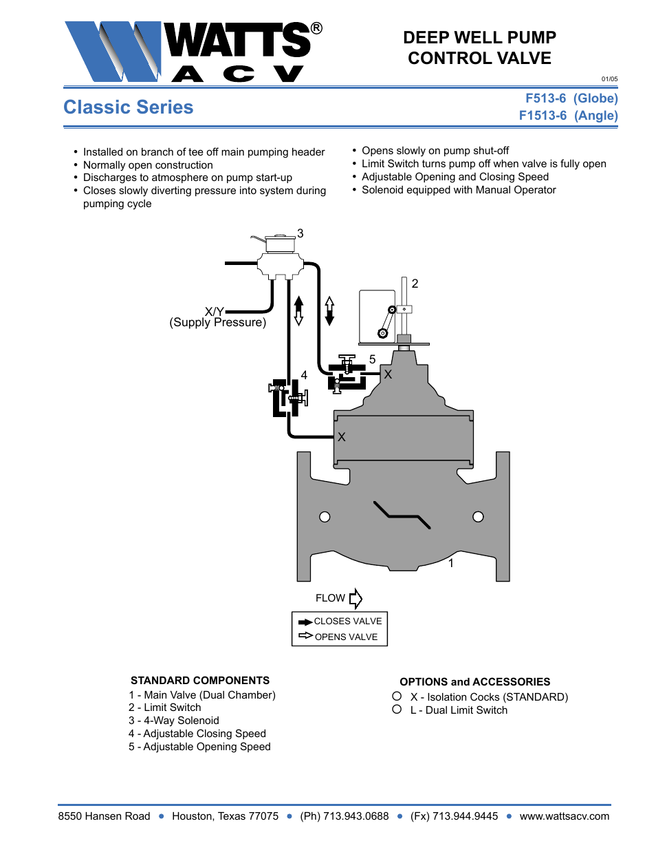 Watts F1513-6 User Manual | 1 page