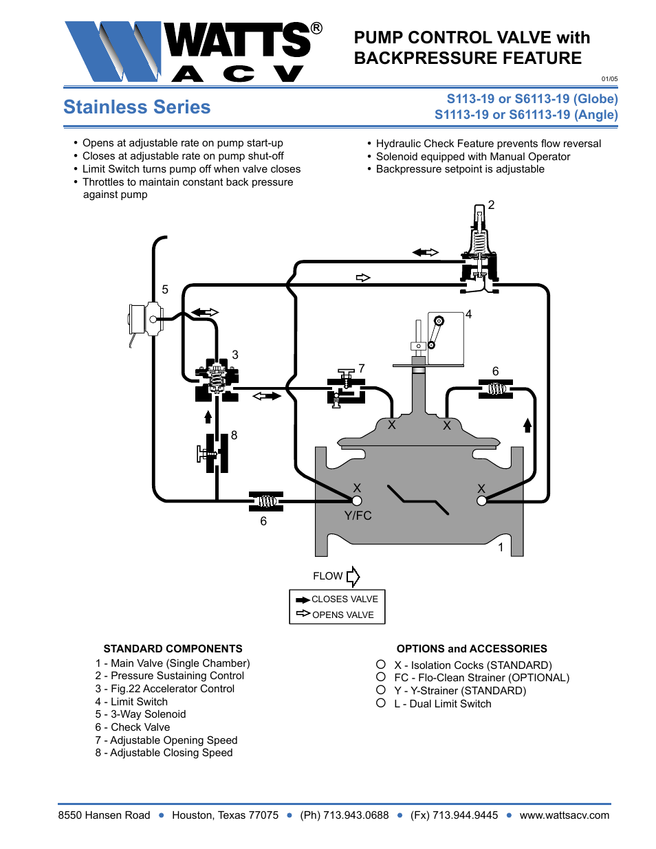 Watts S1113-19 User Manual | 1 page