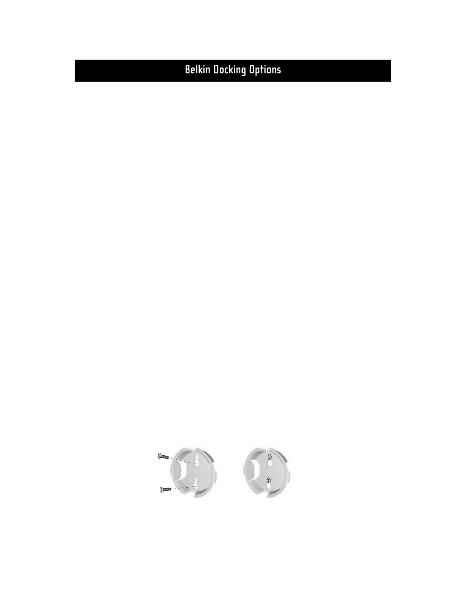 Belkin docking options | Belkin F5D5130-8 User Manual | Page 8 / 50