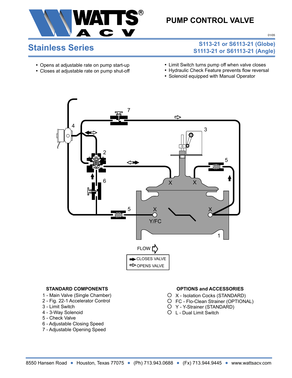 Watts S1113-21 User Manual | 1 page