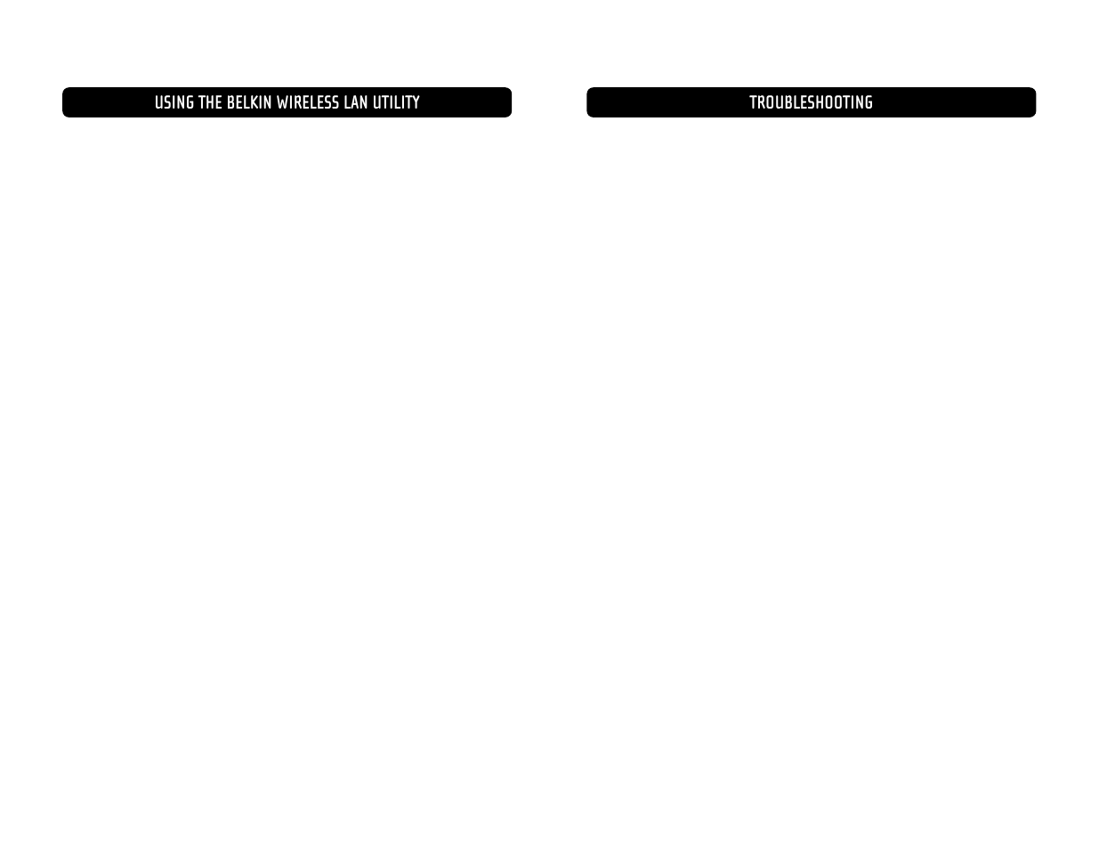 Troubleshooting, Using the belkin wireless lan utility | Belkin F5D7010 User Manual | Page 15 / 18