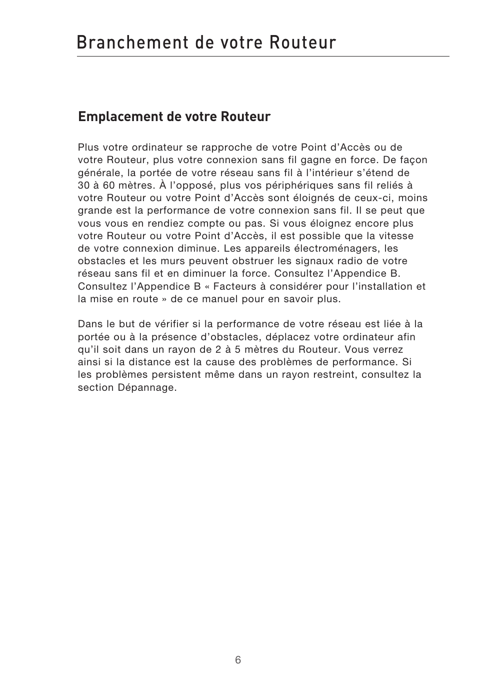 Branchement de votre routeur | Belkin F5D9630UK4A User Manual | Page 100 / 552