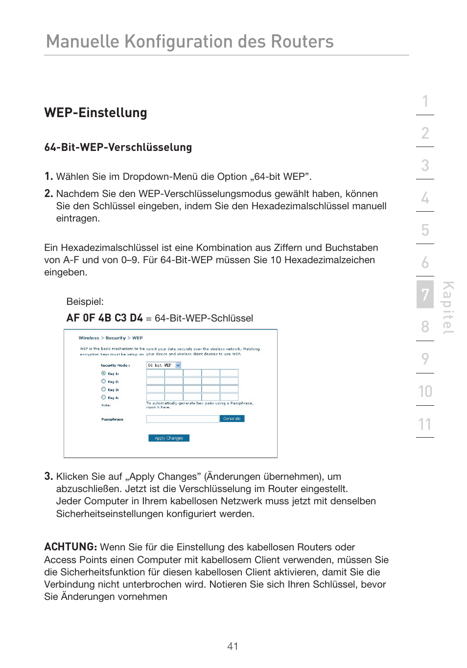 Manuelle konfiguration des routers | Belkin F5D9630UK4A User Manual | Page 227 / 552