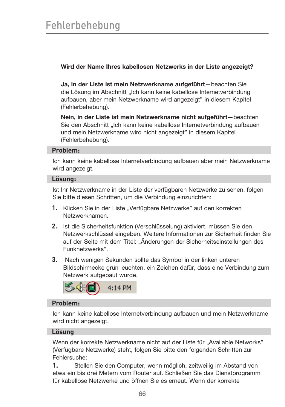 Fehlerbehebung | Belkin F5D9630UK4A User Manual | Page 252 / 552