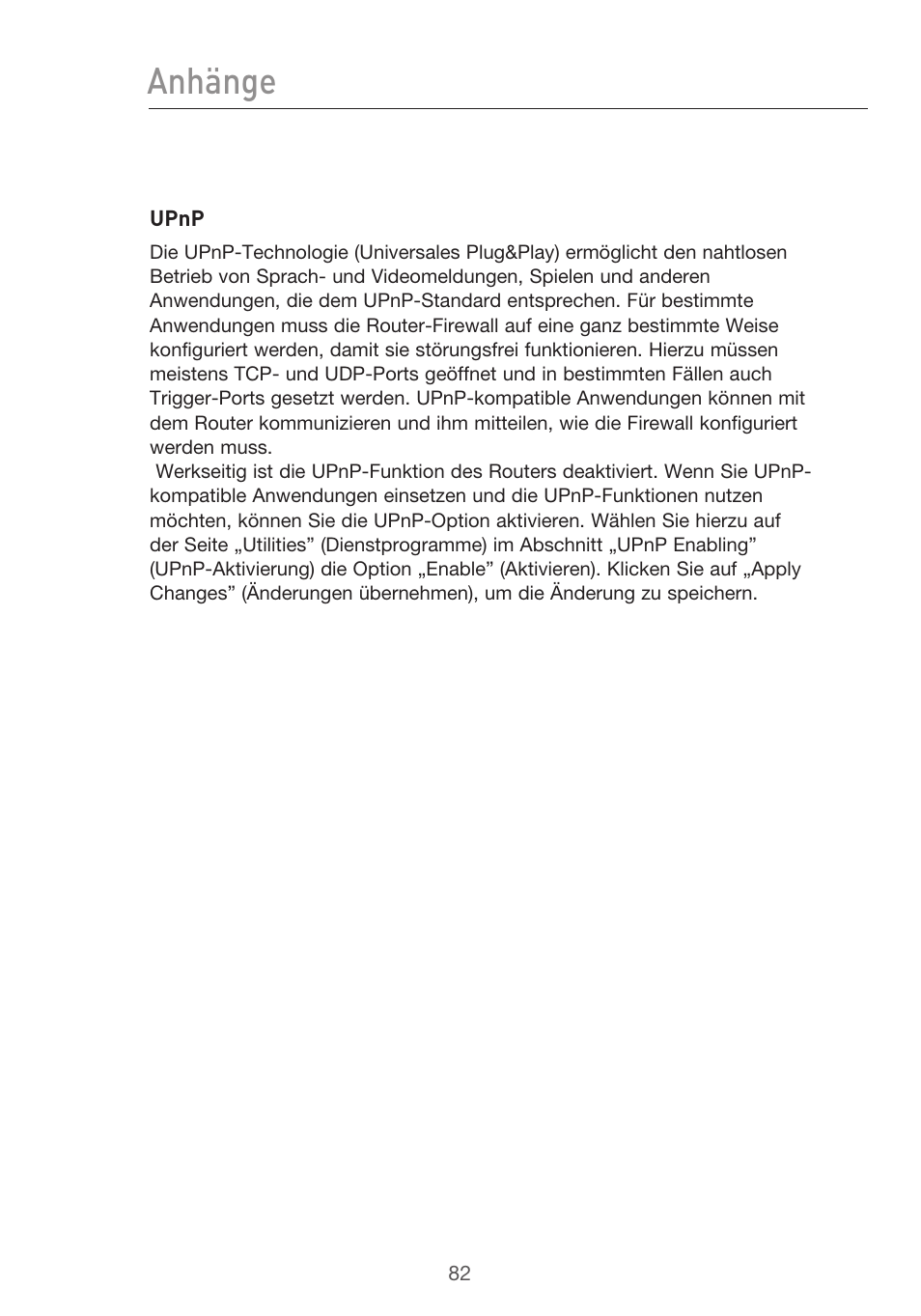 Anhänge | Belkin F5D9630UK4A User Manual | Page 268 / 552